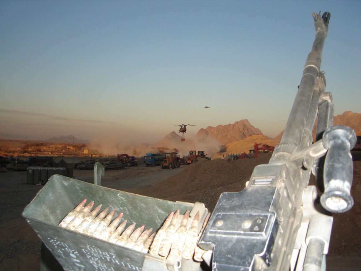 Construction en Afghanistan pendant l'opération.