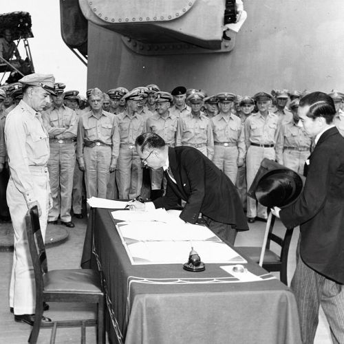 The signing of Japan’s surrender