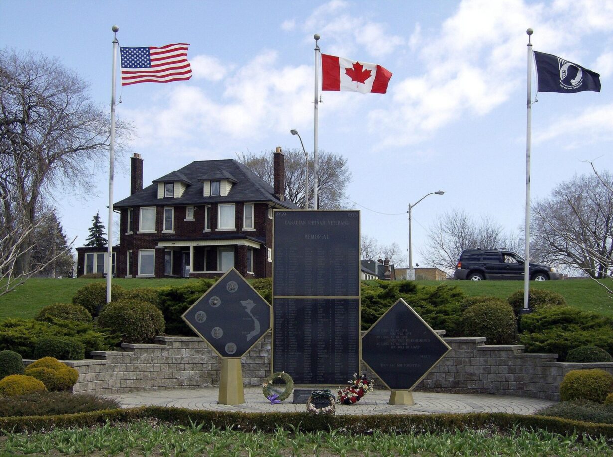 Le Mémorial canadien des anciens combattants du Vietnam à Windsor