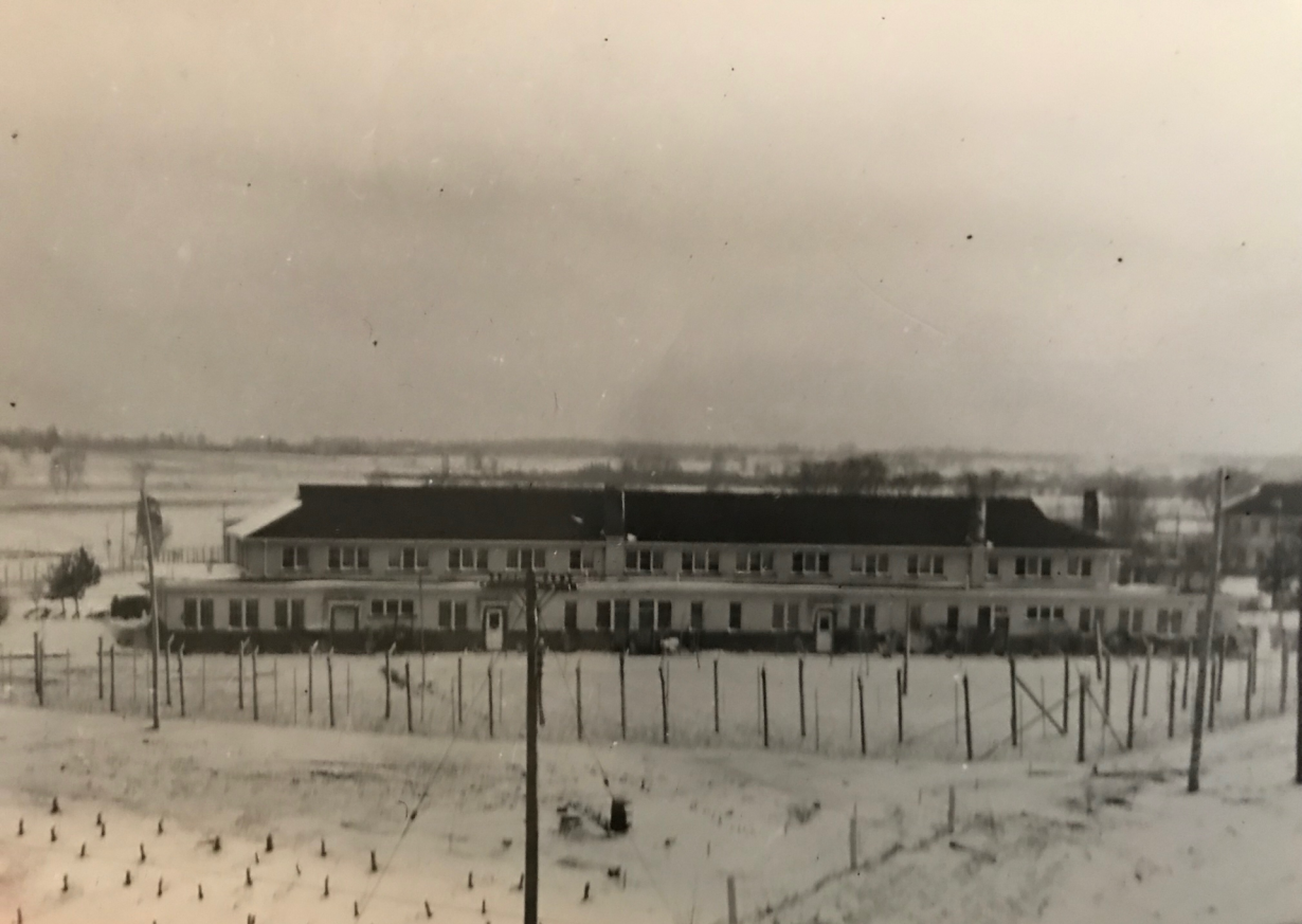 a long building with many windows
